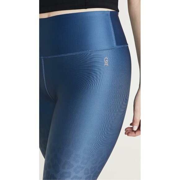 💕GOOD AMERICAN💕 Core Strength Legging Sky Leopard Ombre Blue GA2 Medium NWT - Picture 7 of 15